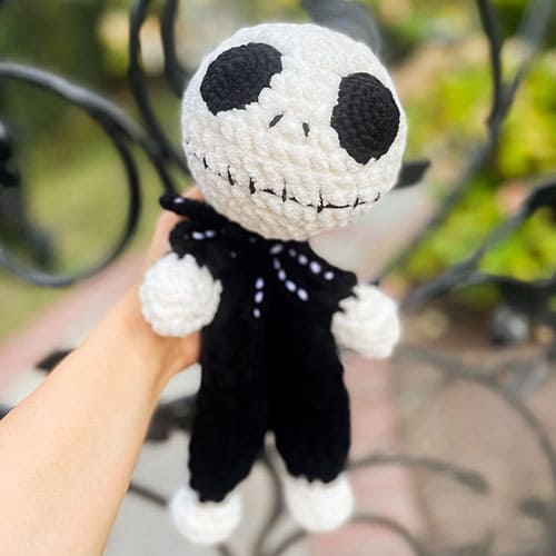 Free jack skellington crochet snuggler pattern