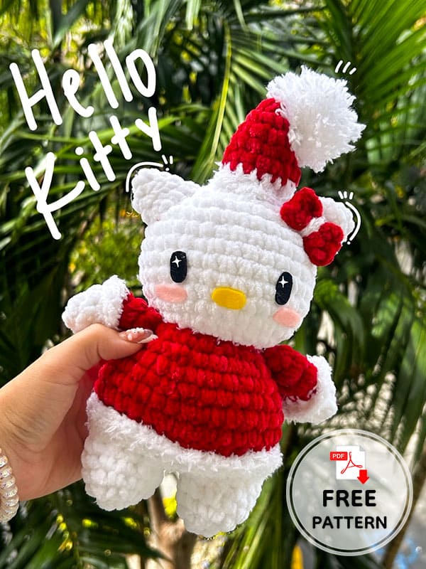 Hello kitty santa crochet pattern