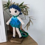 Peacock Lady Crochet Doll Free Amigurumi Pattern