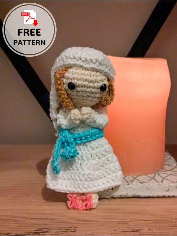 crochet virgin mary