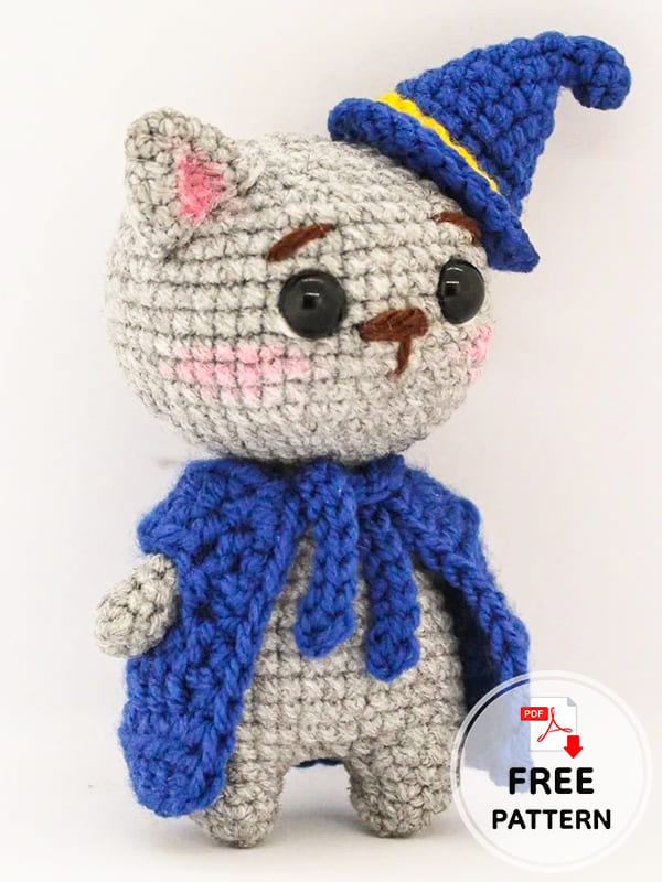 wizard crochet cat pattern