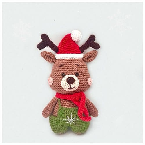 Christmas reindeer crochet free pattern