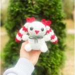 Free peppermint bunny crochet pattern