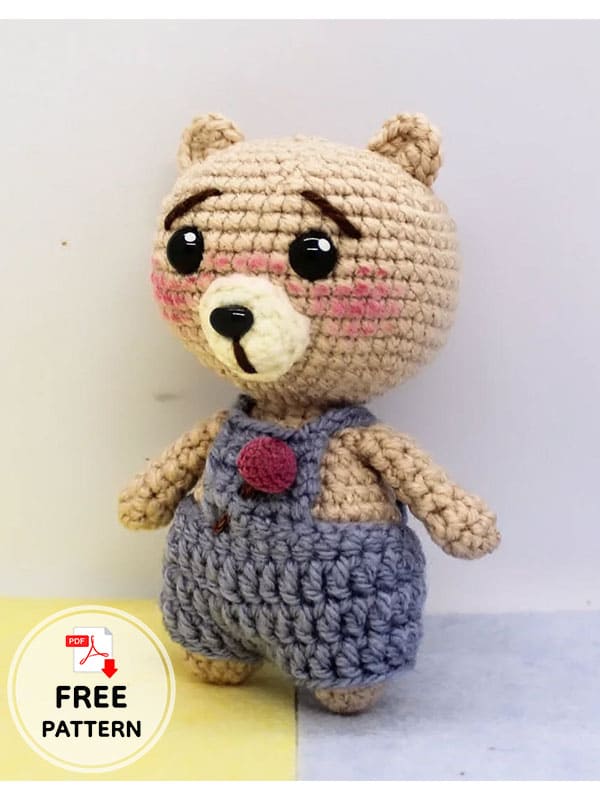 Super quick amigurumi teddy bear free crochet pattern (2)