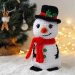 Amigurumi christmas crochet snowman plush (1)