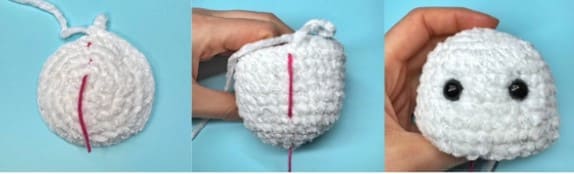 crochet-snowman-plush-head-body