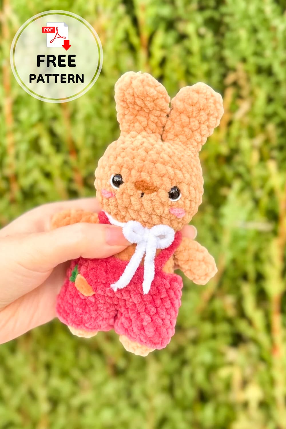 No sew crochet bunny nuggy pattern