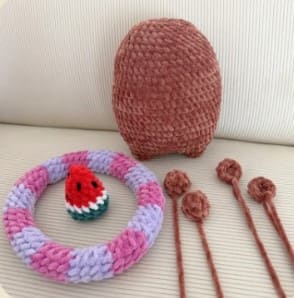 crochet-capybara-parts
